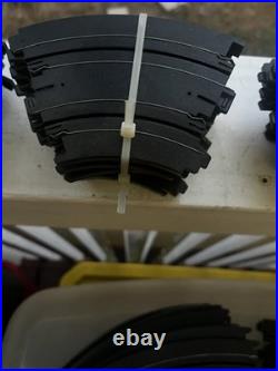 Aurora AFX Track & Accessories Lot Straight, Curved, Cross Tracks, Red Connec