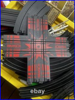 Aurora AFX Track & Accessories Lot Straight, Curved, Cross Tracks, Red Connec