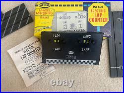 Aurora Slot Car Track Set WITH LAP COUNTER, Speed Control + Accessories