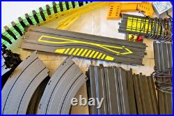 Aurora Tyco Slot Car Double Set Track, 2 Power, 4 Controllers, 8 Cars