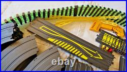 Aurora Tyco Slot Car Double Set Track, 2 Power, 4 Controllers, 8 Cars