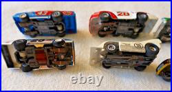 Aurora Tyco Slot Car Double Set Track, 2 Power, 4 Controllers, 8 Cars