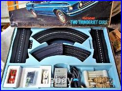 Aurora Vintage Good #1983 T-jet 2 Lane Ho Slot Car Race Track 2 Set Cars Tyco