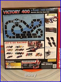 Auto World 36' Victory 400 4 Lane Slot Race Set Ho Scale