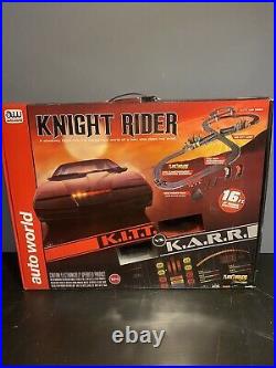 Auto World AW Knight Rider K. I. T. T. Vs K. A. R. R. 16 Ft Slot Car Set Track NEW