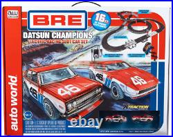 Auto World BRE Datsun Champions 510 vs 240z 16' HO Slot Car Set USED RETURN