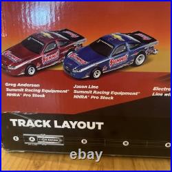 Auto World Summit Racing Pro Racing Dragstrip Electric Slot Car Track 4Gear
