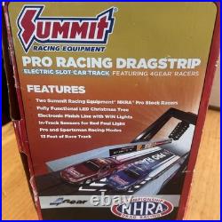 Auto World Summit Racing Pro Racing Dragstrip Electric Slot Car Track 4Gear