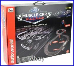 Auto World/VRC Hobbies Muscle Car Mayhem HO Scale Slot Car Race Set CP7605
