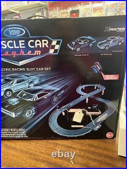 Auto World/Vrc Hobbies Muscle Car Mayhem HO Scale electric Car Race slot set
