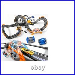 Bubuqe Electric Slot Car Race Track Sets 4 High-Speed Racing Slot Cars Dual