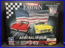 CARRERA EVOLUTION 1/32 25802 Adrenaline Run SLOT CAR SET Plus 4 Straights