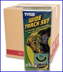CASE New In Box! Tyco Slot Car TRACK BERM Wide Racing #6784 with 2x Turns HTF
