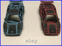 CUSTOM TYCO TRON Lamborghini Challenge HO Slot Car Track Set with Extra