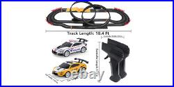 Car Race Track Electric High Speed Two Hand Controllers Plastic Kids Toys Gift