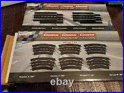 Carrera 1/32 scale slot car set with extra track (1/24)
