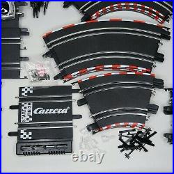 Carrera Evolution 143 Slot Car Racing LOT 53 pieces o track +4 cars 70+pc