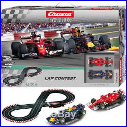 Carrera Evolution 25233 Lap Contest Formula 1 1/32 Slot Cars 14.76 FT 1/24 Track