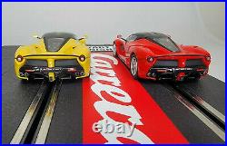 Carrera Evolution LaFerrari 132 Slot Car Racing Cars Set 124 Mega Tracks