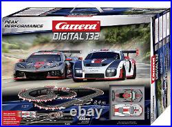 Carrera Peak Performace 132 Digital Slot Car Race Track Set WithLights 20030027