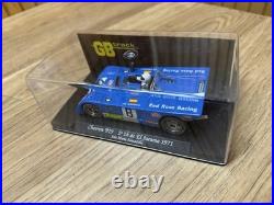Chevron B19 Slot Car GB Track NOS in Display Case Red Rose Racing Firestone 1971