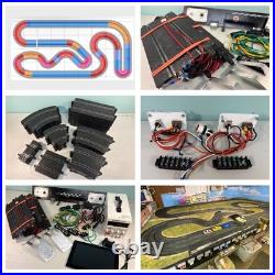 Complete Policar Slot Car Track 2-lane- 65 Feet All Electronics Included