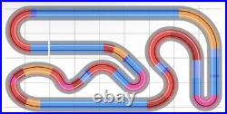 Complete Policar Slot Car Track 2-lane- 65 Feet All Electronics Included