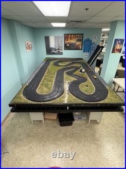 Complete Policar Slot Car Track 2-lane- 65 Feet All Electronics Included