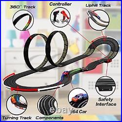 Cusocue High-Speed Electric Powered Super Loop Speedway Slot Car Track Set Tw