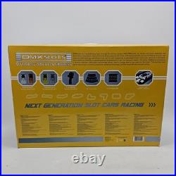 DMX SLOTS Racer 4-Car 2.4GHz Slot Car Set, Multi-Color 18' Track, race