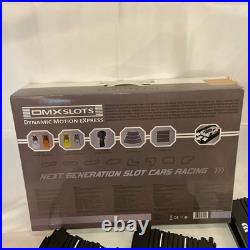 DMXSLOTS DMX Racer 4-Car 2.4GHz Slot Car Set, Multi-Color, 18' Track