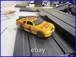 Daytona 500 SPEEDWAY Life Like Racing HO Set 23' Race Track 2 Fast Tracker Cars