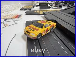 Daytona 500 SPEEDWAY Life Like Racing HO Set 23' Race Track 2 Fast Tracker Cars