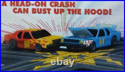 Demolition Derby Reverse Action Life Like Racing HO Set with 4 Way Intersection