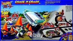 Disney PIXAR Toy Story 2 Chase'N Crash Mattel Hot Wheels TYCO Slot Car Race Set