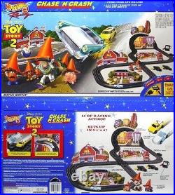 Disney PIXAR Toy Story 2 Chase'N Crash Mattel Hot Wheels TYCO Slot Car Race Set