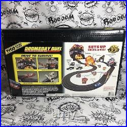 Doomsday Duel Slot Car set in box 1998 Cars Killdroid Robot Survival Race Track