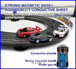 Electric High Speed Series Tram Dual Track Set with 4 Licensed Racing Slot Cars