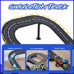 Electric Slot Car Race Track Set with 4 Cars, 7FT track, Gifts Toys for Kids