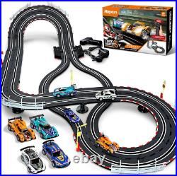 Electric Slot Car Race Track Sets Race Car Track Sets with 4 Slot Cars 143 wi Electric Slot Car Race Track Sets Race Car Track Sets with 4 Slot Cars 143 wi
