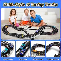 Electric Slot Car Race Track Sets Race Car Track Sets with 4 Slot Cars 143 wi