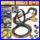 Electric Slot Car Racing Track Set with 4 Cars, Slope Overpass & Dual Racing Gam