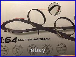 Electric Slot Car Track/Mega Quadruple Loop Layout-Approx 7ft X 4ft