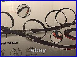 Electric Slot Car Track/Mega Quadruple Loop Layout-Approx 7ft X 4ft