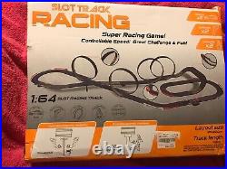 Electric Slot Car Track/Mega Quadruple Loop Layout-Approx 7ft X 4ft