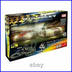 Electric Speed Racing Cars Set 2 Controllers Loop Tracks Turnover Audi Adapter