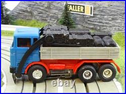 FALLER AMS MERCEDES TRUCK TRACK CLEANER blue NEAR MINT EXTREME HTF