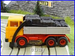 FALLER AMS MERCEDES TRUCK TRACK CLEANER orange NEW EXTREME HTF
