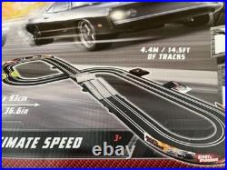 FAST N FURIOUS RACE SET With 2 SLOT CARS, 14 FT TRACK BATTERY OPERATED COLL relist