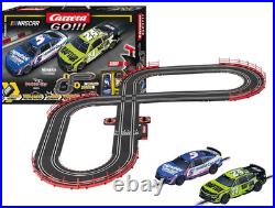 GO NASCAR Watkins Glen Slot Car Race Track Set Larson & Byron Official NASCA